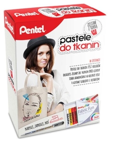 Kredki pastele do tkanin PENTEL- ZESTAW PR. PTS7