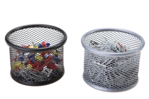 Pojemnik metalowy NET B80205 kubek śr. czarny