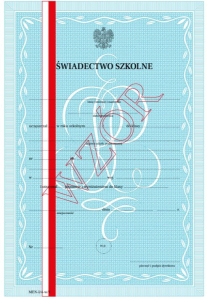 I/4-w/1 Świadectwo szkolne promocyjne SZK.PODST.