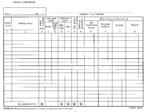 RPGR 8/3 Miesięczna karta zarobków pracownika