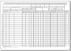 K-301 Karta kontowa materiałowa,