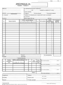 Gm-153/s Specyfikacja wysyłkowa,