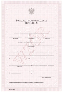 I/28/2 Świadectwo szkolne promocyjne SZK.SPECJ.