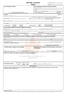 Szp-26 kpl 10 sztuk. Historia choroby ogólna,