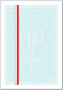 Gilosz niebieski A4 dwustronny z paskiem