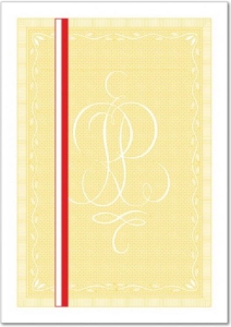 Gilosz żółty A4 dwustronny z paskiem