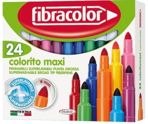 Pisaki FIBRACOLOR COLORITO Maxi 24 kolory