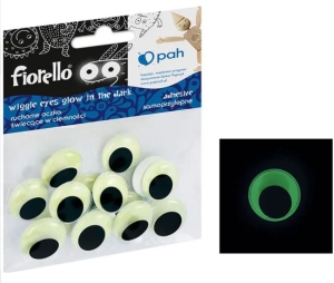 Ozdoba - Ruchome oczy Fluo GR-KE15-20F Fiorello