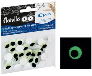 Ozdoba - Ruchome oczy Fluo GR-KE50-12F Fiorello