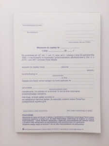 IW-3/S Wezwanie do zapłaty A-5 60 kart.