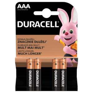 Bateria R-3 DURACELL alkaiczna 4 sztuki.