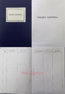 MEN-12 Książka kontroli,