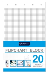 Papier do Flipcharta 20 kartek kratka 65x100 cm