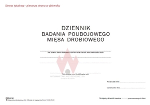 RWN 4/3d/1 Dziennik badania poubojowego mięsa drob