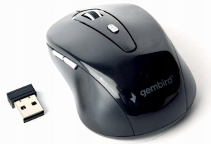 Myszka GEMBIRD MUSW-6B-01 bezprzewodowa czarna