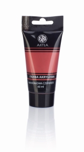 Farba akrylowa ASTRA Artea 60 ml mahoniowa czerw.