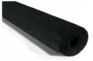 Bibuła 180g KREPINA 602 czarna 50x250 cm