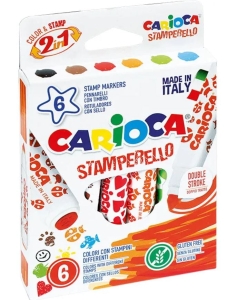 Pisaki CARIOCA Stamps 6 kolorów