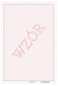 Gilosz różowy A4 dwustronny, numerowany