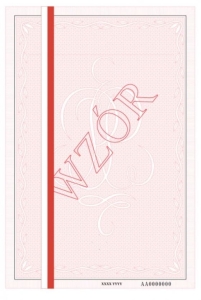 Gilosz różowy A4 dwustronny z paskiem, numerowany