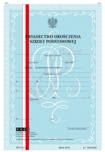 I/9-w/1 NUM Świadectwa Ukończenia Szkoły Podstawo-