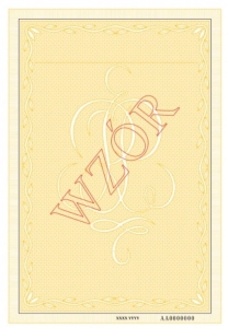 Gilosz żółty A4 dwustronny, numerowany