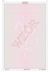 Poddruk duplikatu 2 x A-4 MEIN-I/83 numerowany