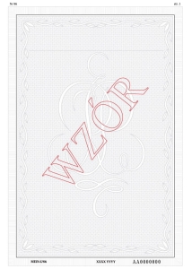 Poddruk duplikatu A-4 MEIN-I/86 numerowany