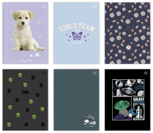 Zeszyt A-4 32 kartki kratka kolorowa InterDruk