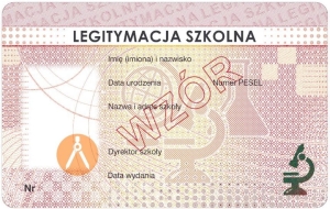 Blankiet MEiN-I/2 UN- Legitymacja szkolna dla