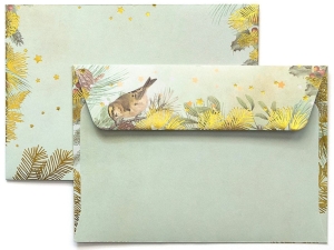 Koperta ozdobna C-6 Złote Święta 120g/m2 10 szt.