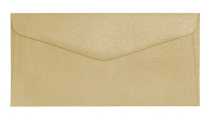 Koperta ozdobna DL 150 g/m2 Pearl złoty 10 sztuk