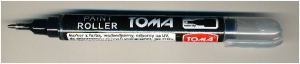 Pisak TOMA F lakierowy 1 mm czarny - metalowa