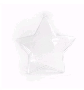 Ozdoba - Gwiazdy akrylowe DIAK-007 8 cm, 8 sztuk