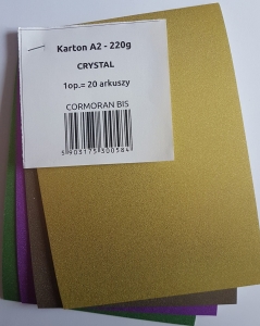 Karton A-2 COR 220g/m2 CRYSTAL brązowy