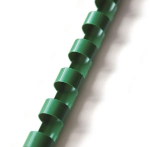 Grzbiet do bindownicy 8 mm. zielony.