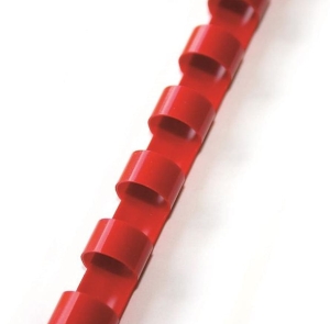 Grzbiet do bindownicy 8 mm. czerwony.