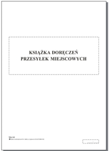 Wkt-140/2012 Książka doręczeń przesyłek miejscow.