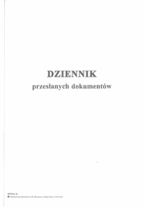 MS/PBN 2A Dziennik przesłanych dokumentów,