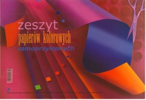 Zeszyt papierów kolorowych samoprzylepnych A-5.
