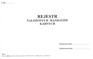 MP-4 Rejestr nałożonych mandatów karnych