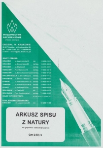 Gm-140/s Arkusz spisu z natury, format A4,