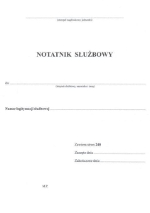 Mp-11RD Notatnik służbowy, duży