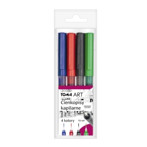 Cienkopis kapilarny TOMA TO-347  komplet 4 sztuki