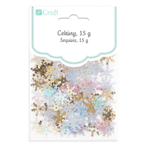 Ozdoba - Cekiny śnieżynki DPCE-048 15 g