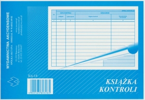 KN-14/W Książka kontroli Przedsiębiorców, A-5
