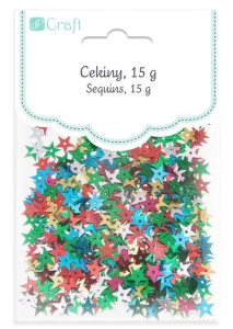 Ozdoba - Cekiny gwiazdki MIX DPCE-037 15 g