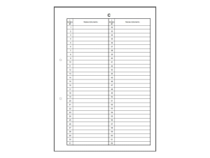 Wkładka do akt osobowych C