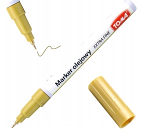 Pisak TOMA EF lakierowy 0,9 mm złoty