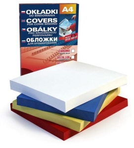 Okładka do bindownicy A-4 skóropodobna czerwona.